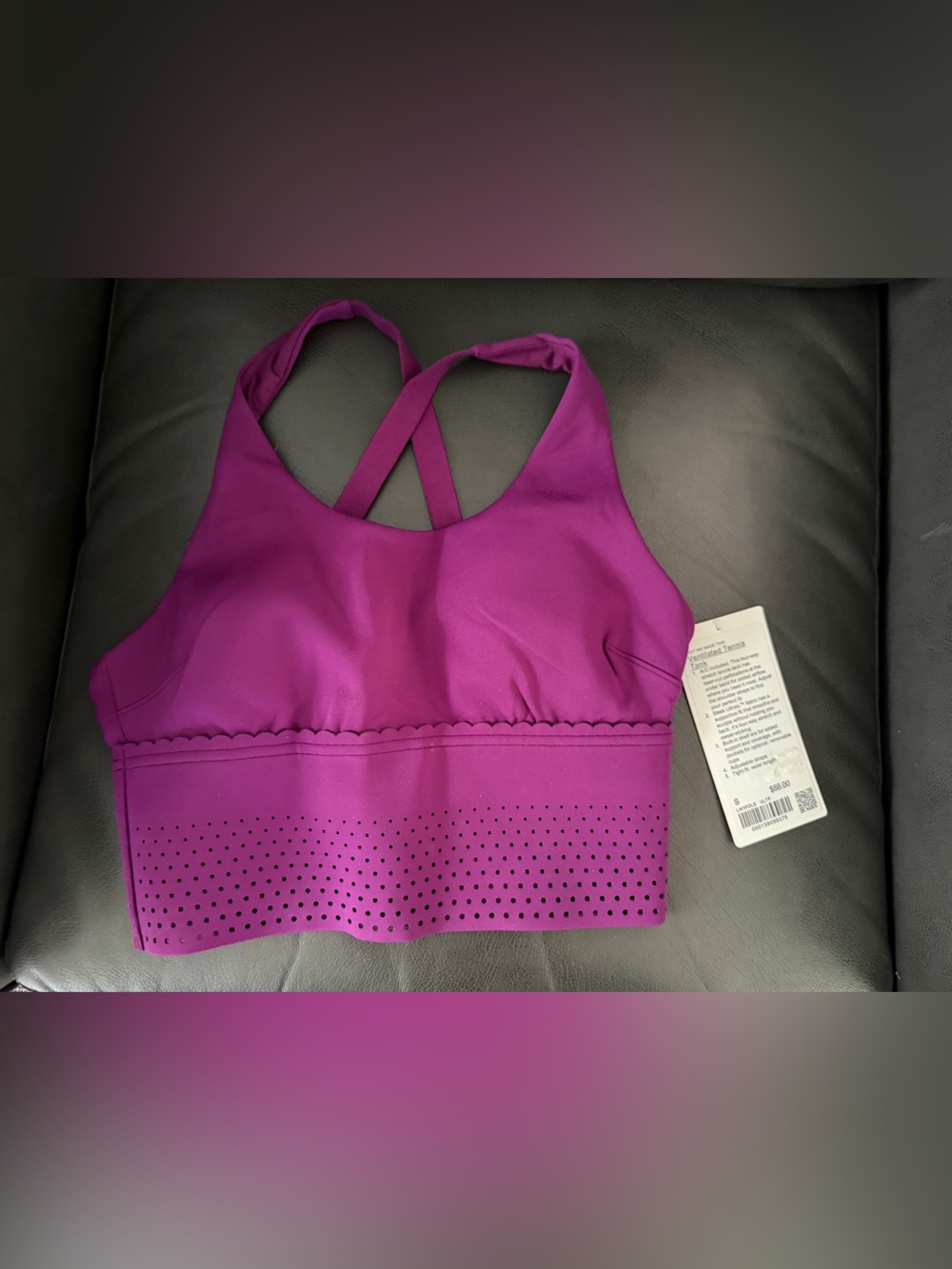 Lululemon Ventilated Tennis Tank Small NWT Ultra Plum - Picture 2 of 5